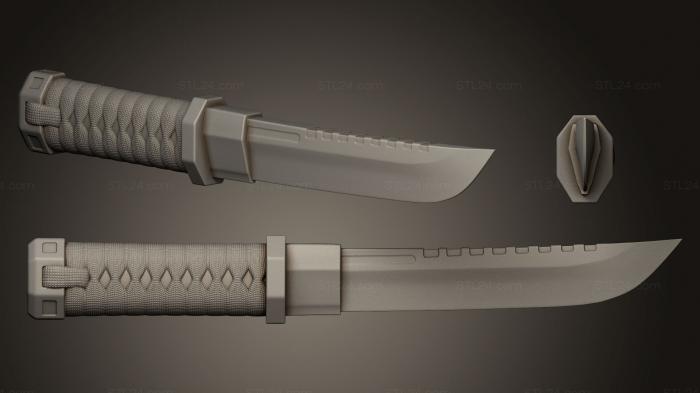 Weapon (Katana Knife, WPN_0012) 3D models for cnc